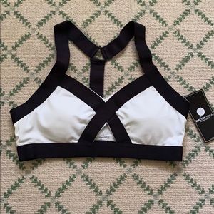 Electric yoga keyhole sports bra